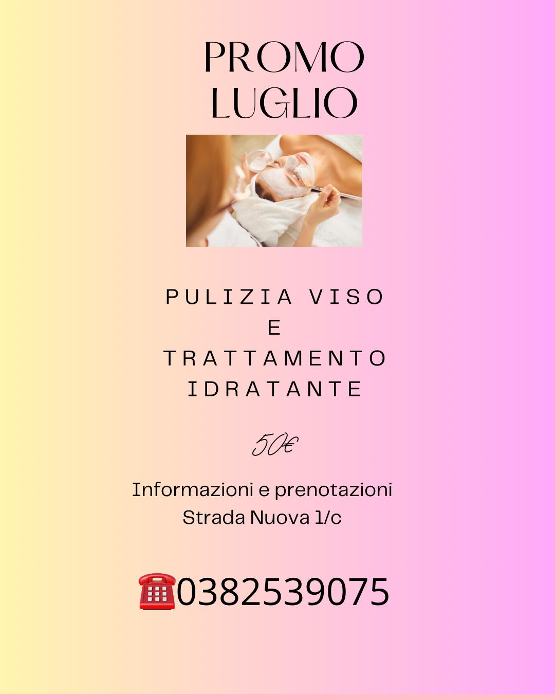 Promo estate 2024 pulizia viso e trattamento idratante